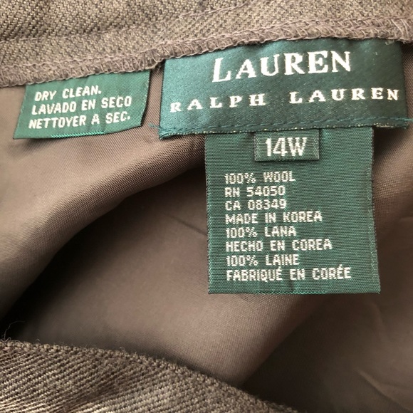 NWT Vintage Ralph Lauren gray wool wrap maxi skirt - Picture 5 of 5